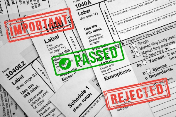 Discontinued IRS income tax forms 1040A and 1040EZ.