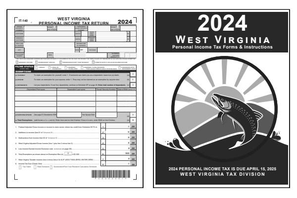 West Virginia Form IT-140 and West Virginia Form IT-140 instructions for tax year 2024.