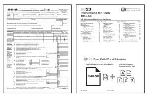 Form 1040-NR