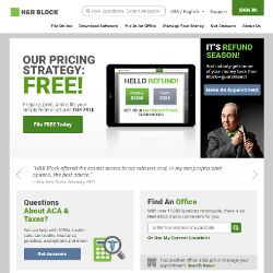 H&R Block Free Income Tax Software 2024 - 2025