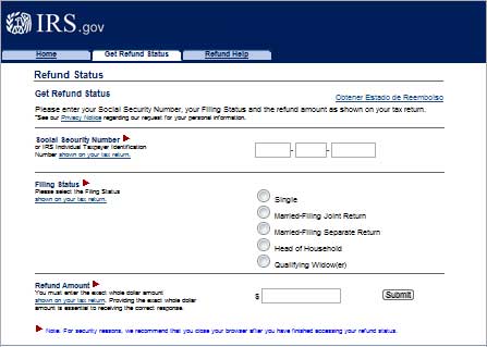 Income Tax Refund Check Status