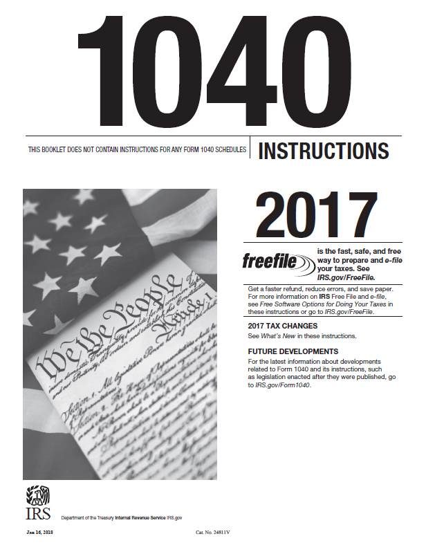 2017 Form 1040 Instructions